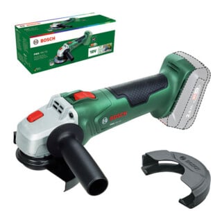 Bosch Accu-haakse slijper PWS 18V-70 met slijpschijf