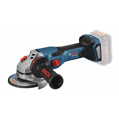 Bosch accu haakse slijpmachine bitURBO GWS 18V-15 C, solo-uitvoering, extra handgreep, L-BOXX