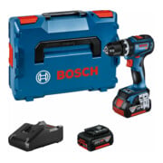 Bosch Accu-klopboor-schroefmachine GSB 18V-90 C, 2 accu’s GBA 18V 5.0Ah, lader en L-BOXX