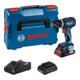 Bosch Accu-klopboorschroevendraaier GSB 18V-90 C, 2 accu's ProCORE18V 4.0Ah, lader en L-BOXX-1