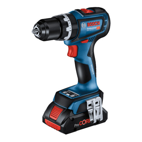 Bosch Accu-klopboorschroevendraaier GSB 18V-90 C, 2 accu's ProCORE18V 4.0Ah, lader en L-BOXX