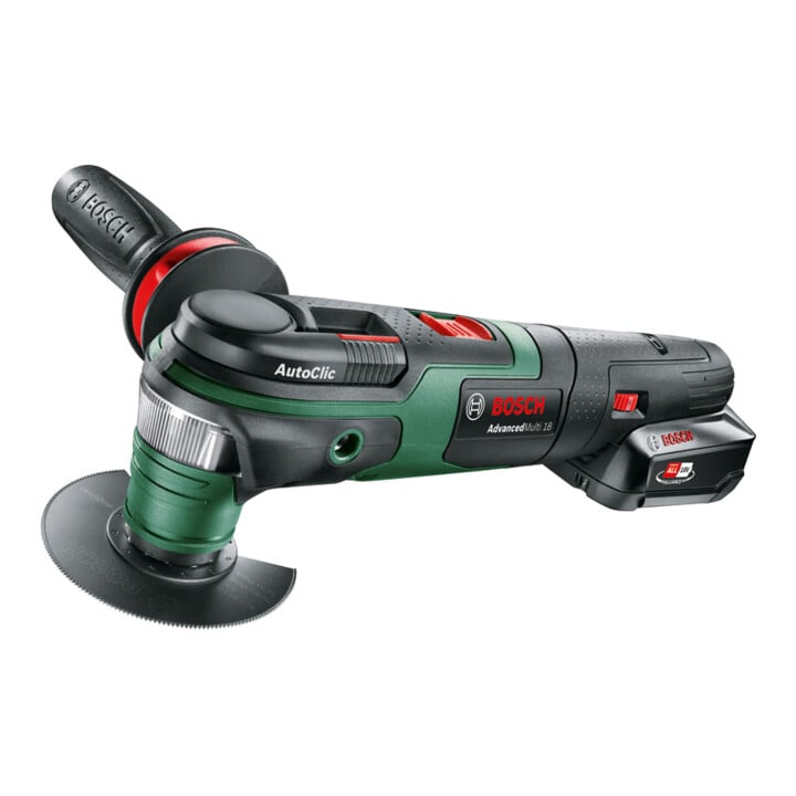 Bosch accu-multitalent AdvancedMulti 18, met 1 x PBA 18V 2,5 Ah accu