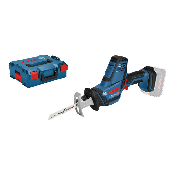 Bosch accu-reciprozaag GSA 18 V-LI C Solo uitvoering met L-BOXX