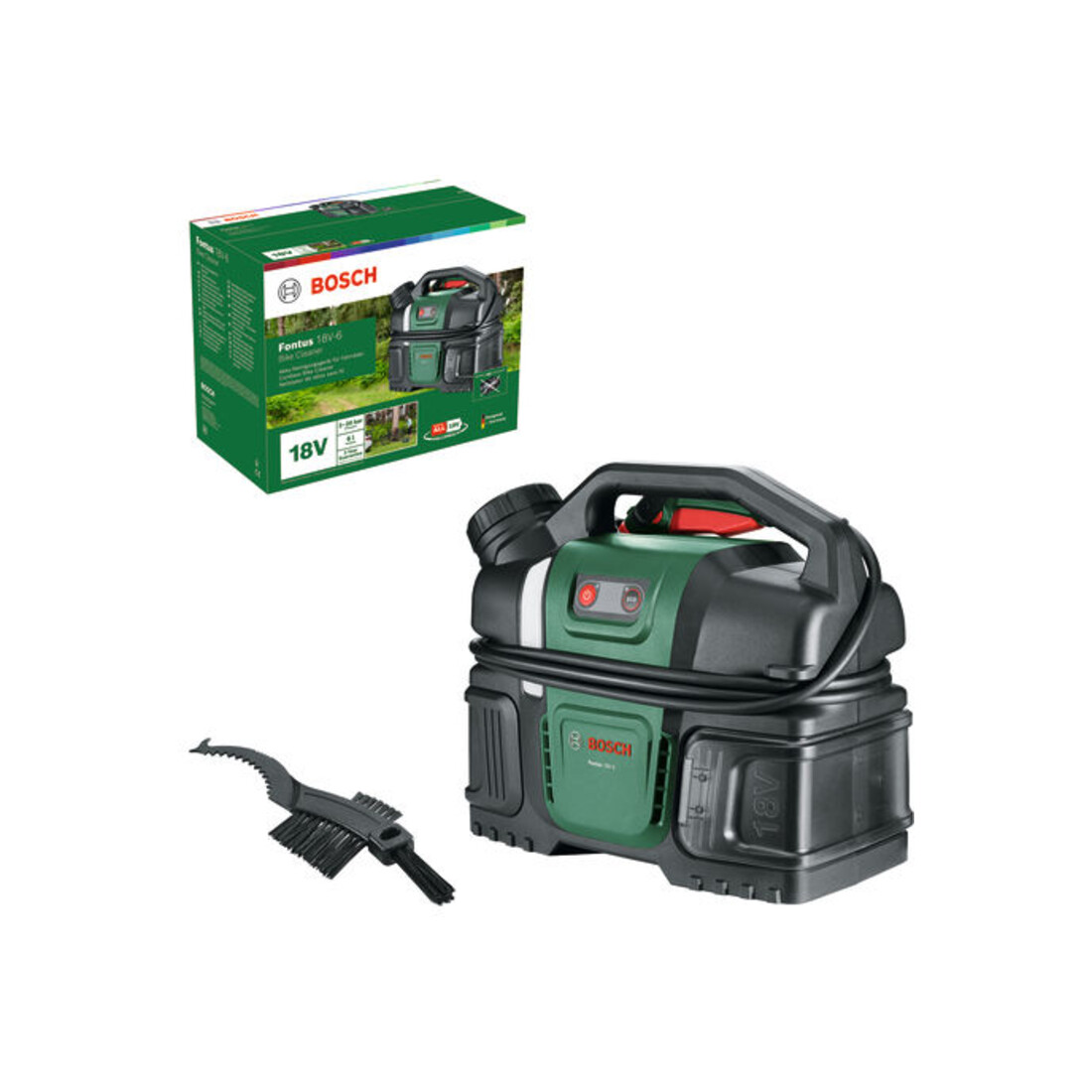 Bosch Accu-reinigingsapparaat voor buiten Fontus 18V-6 fietsreiniger