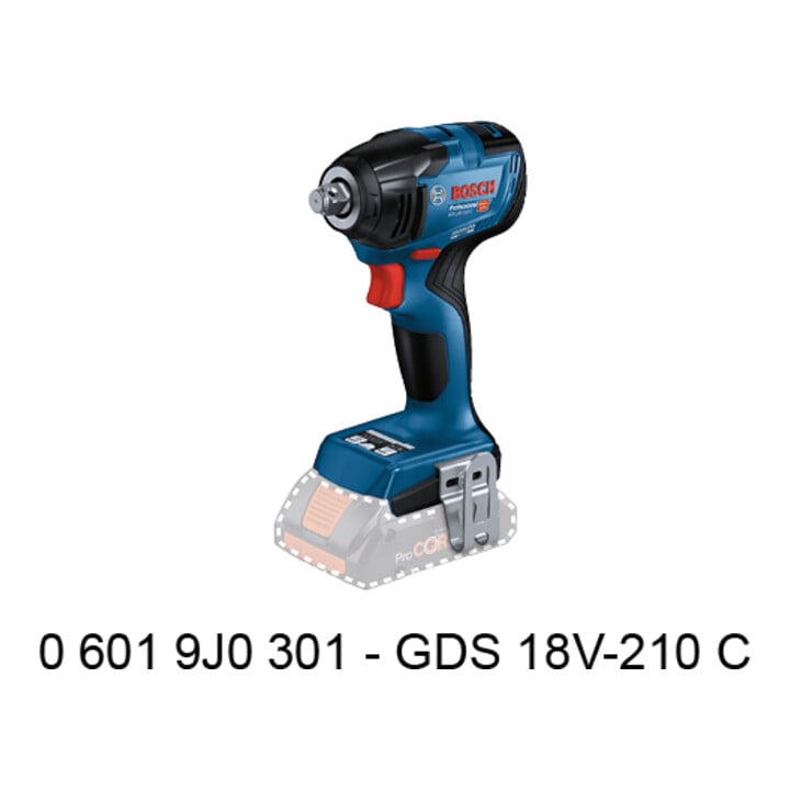Bosch accu-slagmoersleutel GDS 18V-210 C in L-BOXX