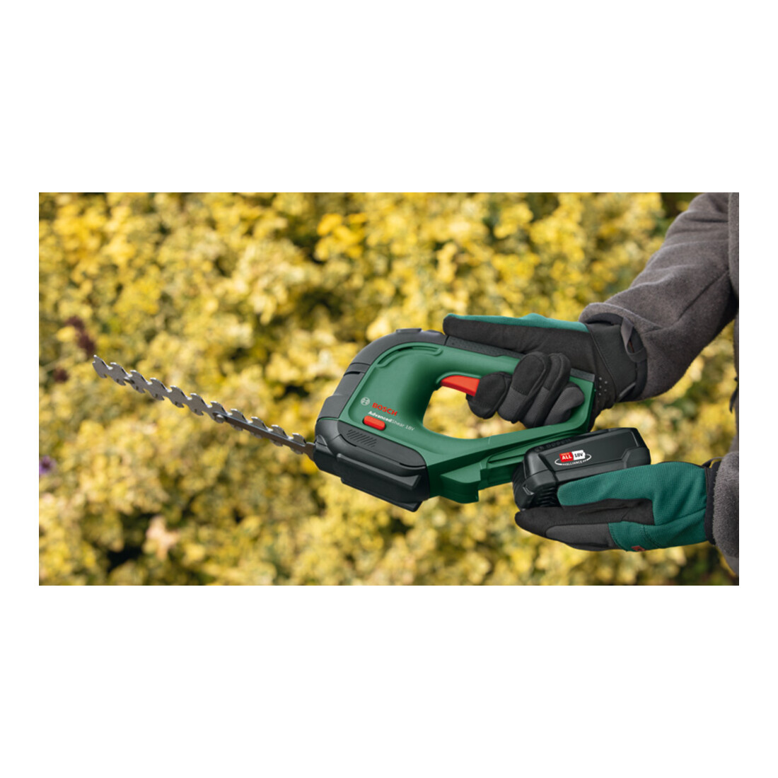 Bosch accu struik- en grasschaar-set AdvancedShear 18V-10