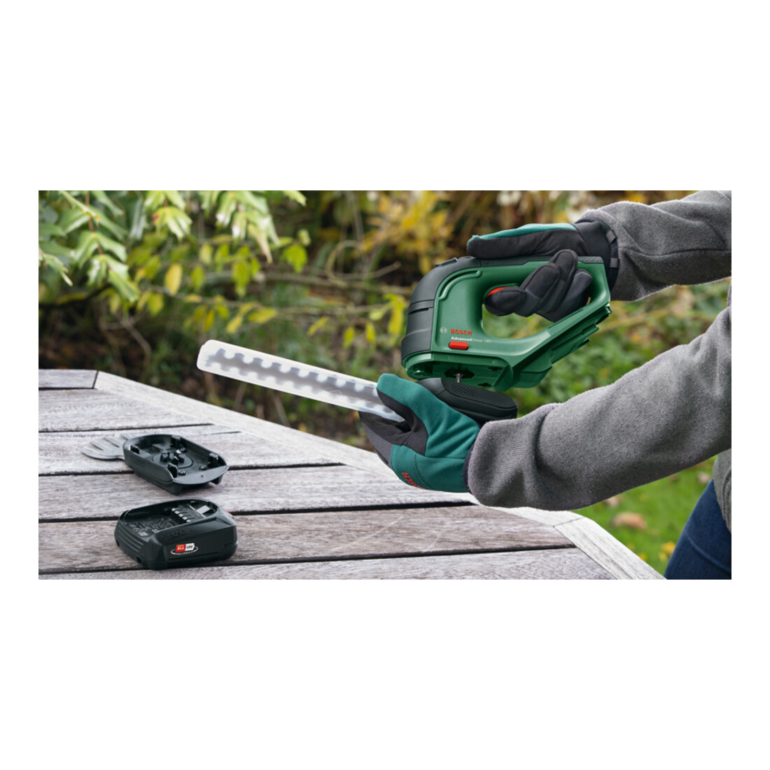 Bosch accu struik- en grasschaar-set AdvancedShear 18V-10