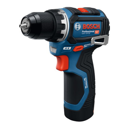 Bosch Accuboormachine GSR 12V-32, 2 x Accu GBA 12V 2.0Ah in L-BOXX