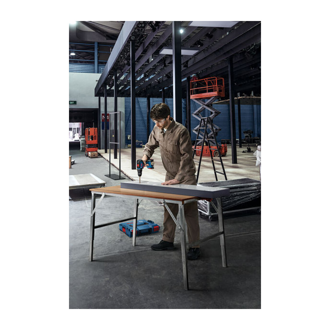 Bosch accuboormachine GSR 18V-55, 2 x 4,0 Ah accu ProCORE18V, snellader GAL 18V-40