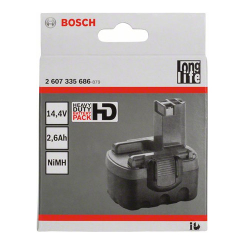 Bosch accupack 14,4 V-O Standard Duty (SD), 2,6 Ah NiMH