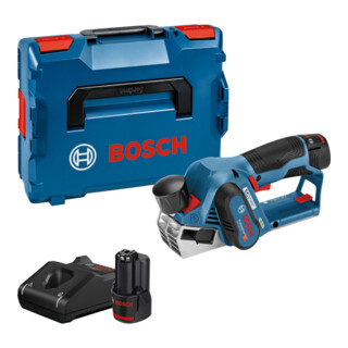Bosch accuschaafmachine GHO 12V-20 met 2 x 3,0 Ah Li-Ion-accu L-BOXX