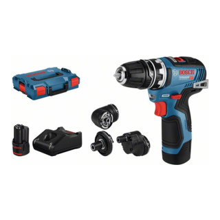 Bosch accuschroefboormachine GSR 12V-35 FC met 2 x 3,0 Ah Li-Ion-accu 4 opzetstukken L-BOXX