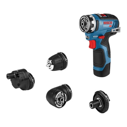 Bosch accuschroefboormachine GSR 12V-35 FC met 2 x 3,0 Ah Li-Ion-accu 4 opzetstukken L-BOXX