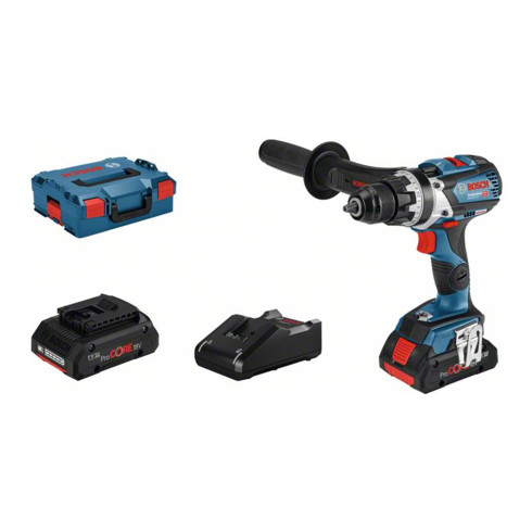 Bosch accuschroefboormachine GSR 18V-110 C, 2 x ProCORE18V accu, snellader, L-BOXX