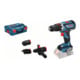 Bosch accuschroefboormachine GSR 18V-60 FC soloversie 3 aanbouwdelen L-BOXX-1