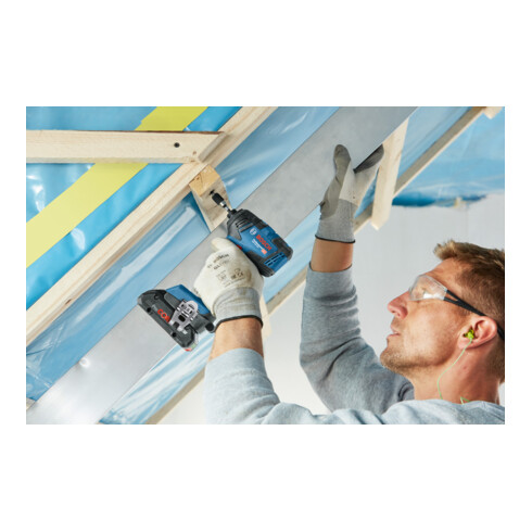 Bosch accuslagmoersleutel GDR B861718V-200 met 2x oplaadbare accu GBA 18V 4.0Ah in L-koffer