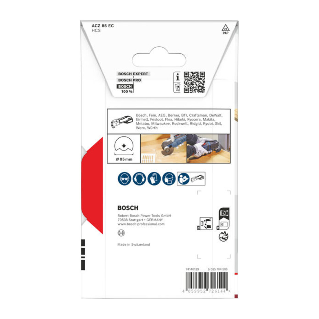 Bosch ACZ 85 EC Hout segmentzaagblad, Starlock, 85 mm