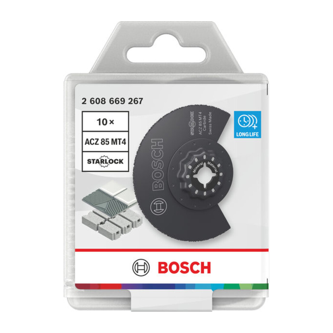 Bosch ACZ 85 MT4 Segmentzaagblad voor minerale materialen, Starlock, 85 mm, 10-dlg.