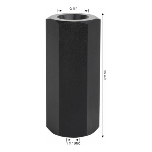Bosch Adapter für Diamantbohrkronen Maschinenseite 1 1/4" UNC Kronenseite G 1/2"