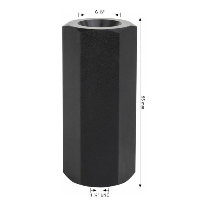 Bosch Adapter für Diamantbohrkronen Maschinenseite 1 1/4" UNC Kronenseite G 1/2"