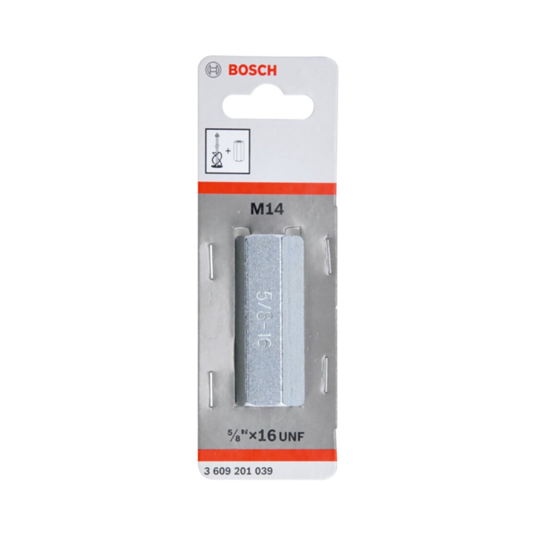 Bosch Adapter für Rührkörbe Länge: 60 mm mit Innengewinde 5/8"-16 UN-2a