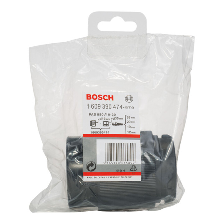 Bosch adapter in twee delen voor Bosch stofzuiger 35 mm
