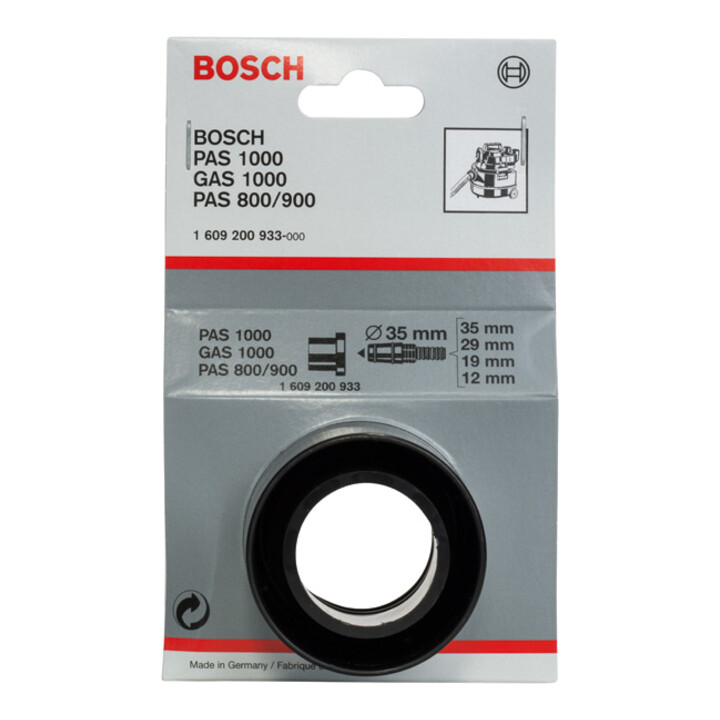 Bosch adapter voor Bosch stofzuiger 35 mm voor aansluiting 19 mm slang