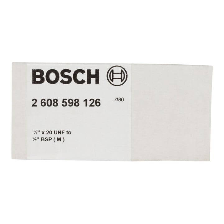 Bosch adapter voor diamantboorkroon machinezijde 1/2" 20UNF kroonzijde G 1/2" BSP