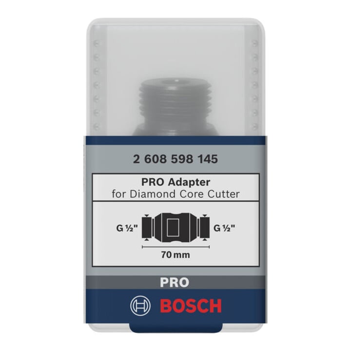 Bosch adapter voor diamantboorkroon machinezijde G 1/2", kroonzijde G 1/2"