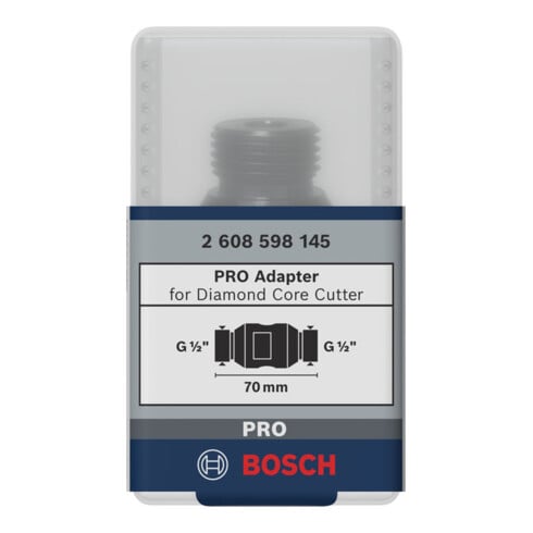 Bosch adapter voor diamantboorkroon machinezijde G 1/2", kroonzijde G 1/2"
