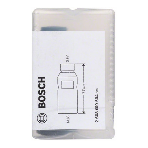 Bosch adapter voor diamantboorkroon machinezijde M 18 kroonzijde G 1/2"