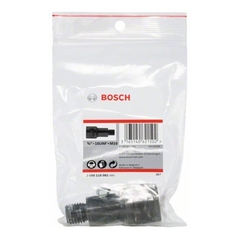 Bosch adapter voor diamantverzinkboor adapter machinezijde: 5/8"-16UNF met M 16