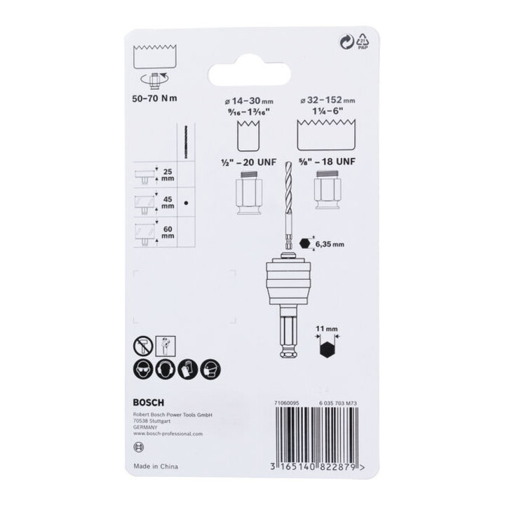 Bosch adapter voor krachtwissel 9,5 mm (3/8") zeskantschacht