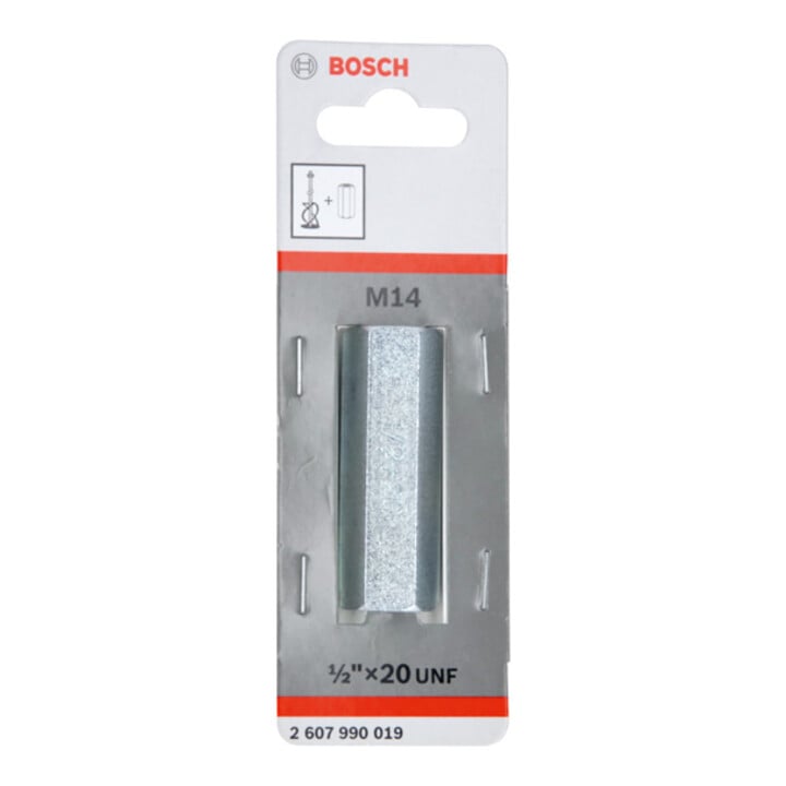 Bosch adapter voor menggardes Lengte: 60 mm met inwendige schroefdraad 1/2"-20 UNF
