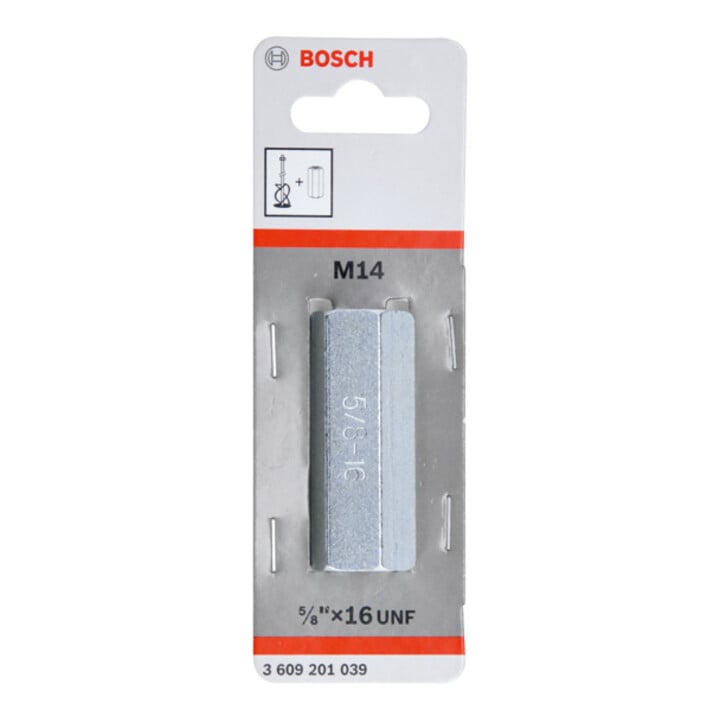 Bosch adapter voor menggardes Lengte: 60 mm met inwendige schroefdraad 5/8"-16 UN-2a