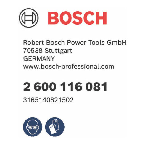 Bosch Adapter zu Diamantdosensenker Adapter Maschinenseite: 5/8"-16UNF mit M 16