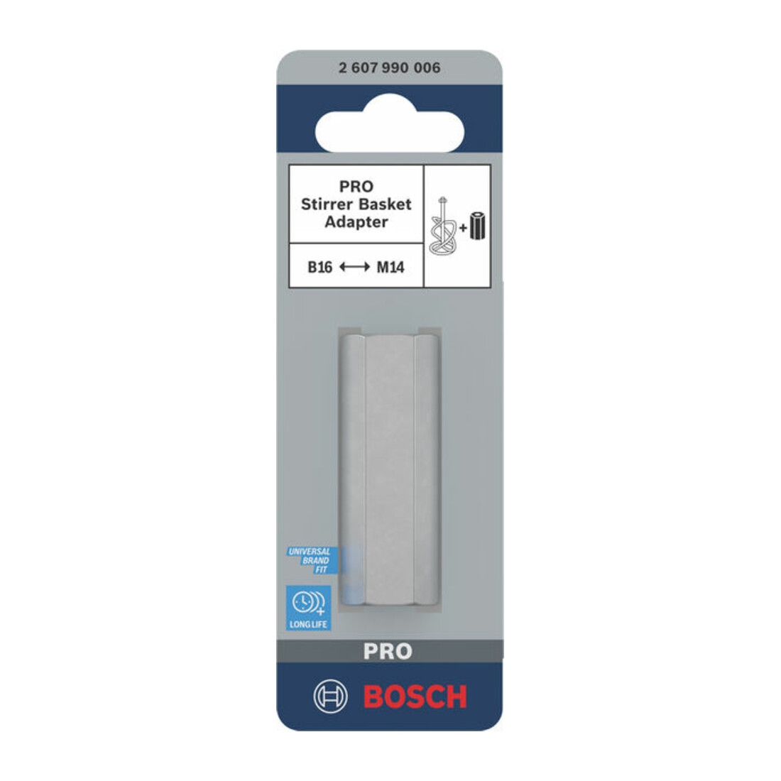 Bosch Adattatore per cestelli di agitazione L60mm con cono interno B 16