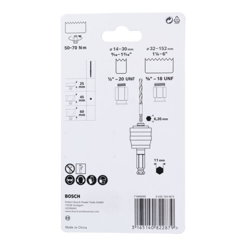 Bosch Adattatore Power-Change con attacco esagonale da 9,5 mm (3/8")