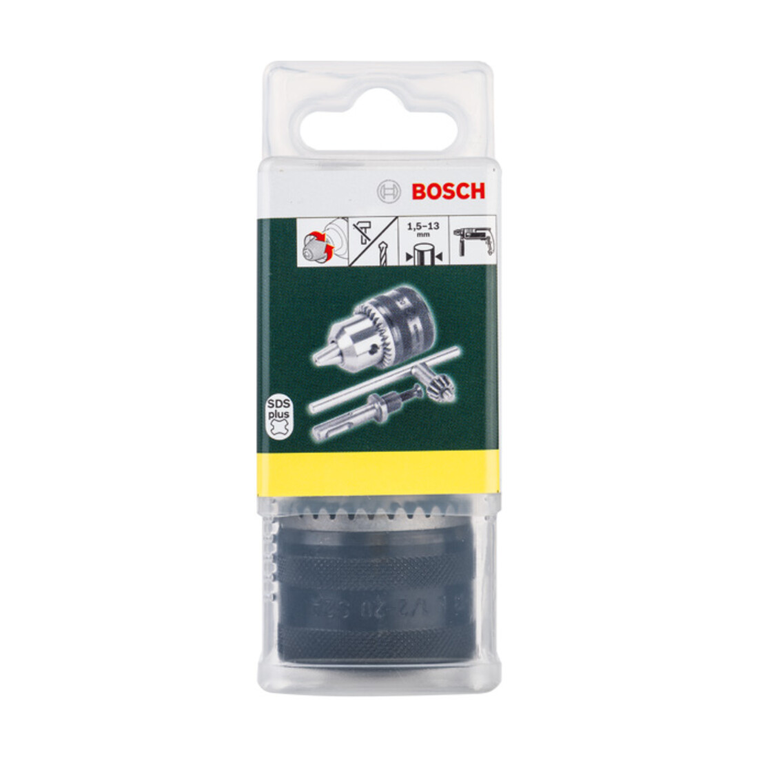 Bosch Adattatore SDS-plus con mandrino, 1,5 - 13 mm