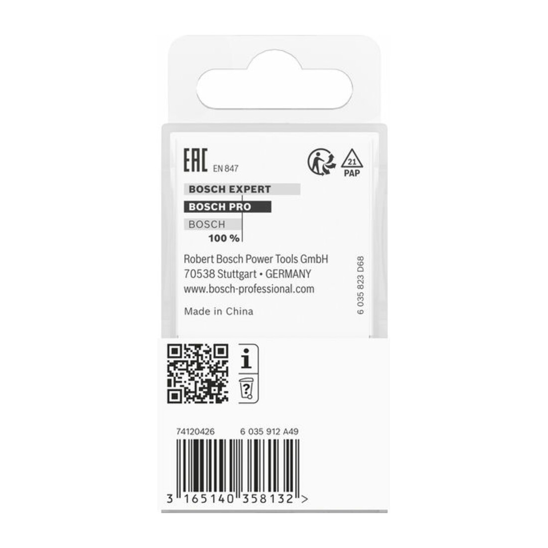 Bosch afkantfrees 8 mm B 11 mm L 15 mm G 56 mm 45°