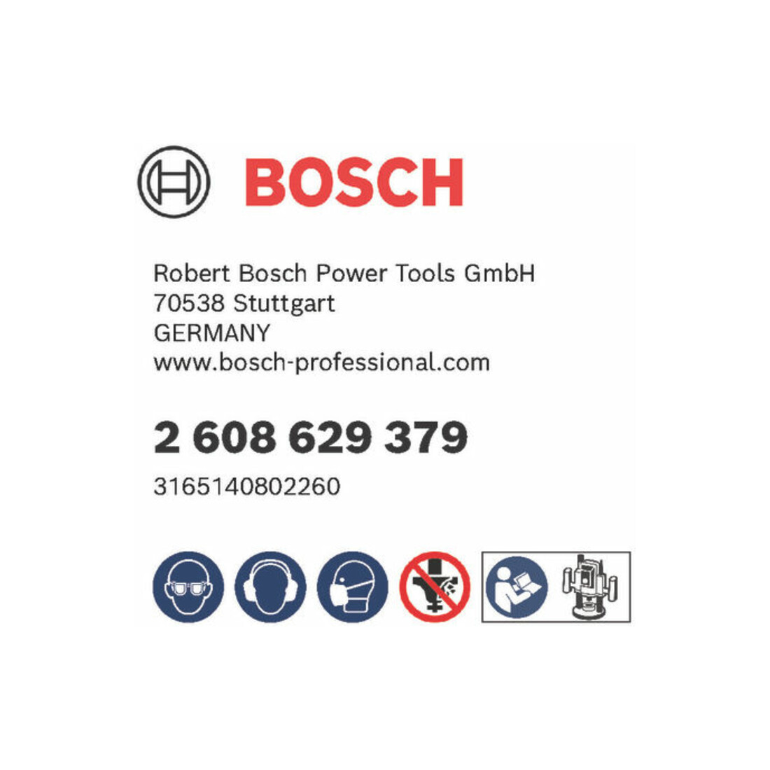 Bosch afkantfrees 8 mm D 44 mm L 18,5 mm G 61 mm