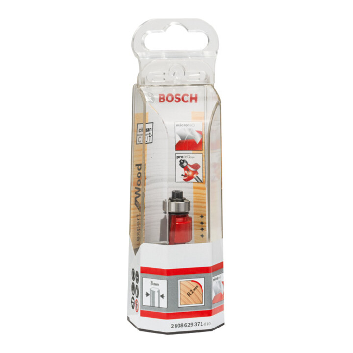 Bosch afrondfrees Expert for Wood 8 mm D 16,7 mm R1 2 mm L 12,7 mm G 55 mm