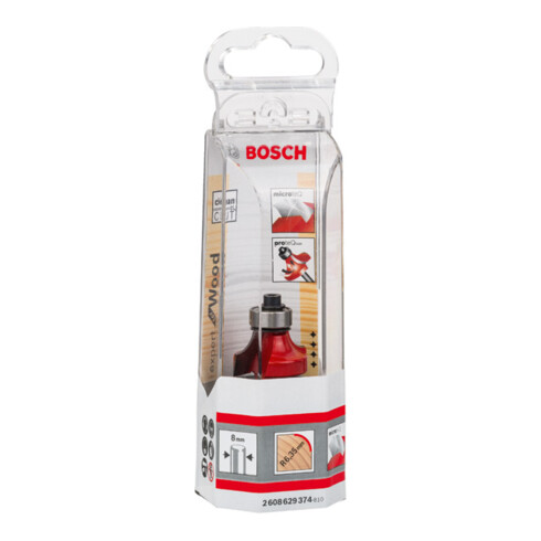 Bosch afrondfrees Expert for Wood 8 mm D 25,4 mm R1 6,35 mm L 12,7 mm G 55 mm