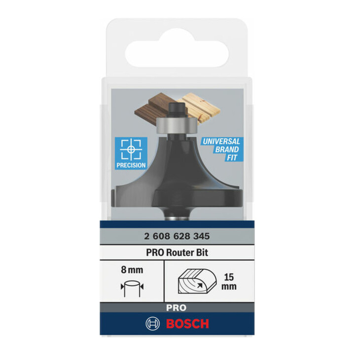 Bosch afrondfrees Standard for Wood 8 mm R1 15 mm L 22 mm G 66 mm