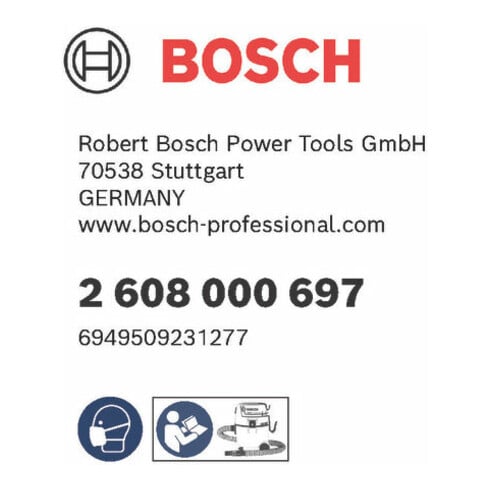 Bosch afvalzak, 20l, GAS 12-25 PL