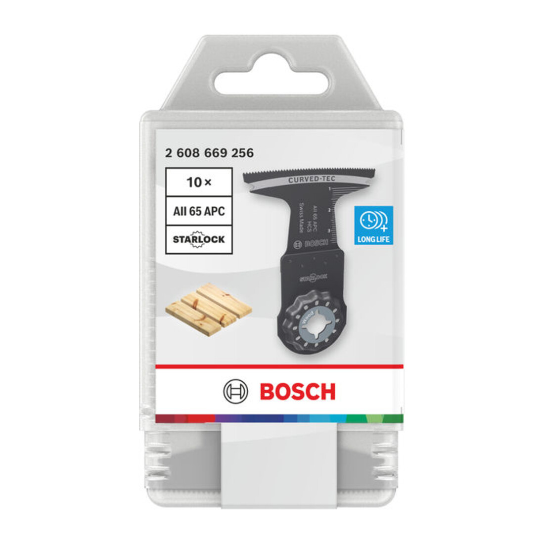 Bosch AII 65 APC Holz Tauchsägeblatt, Starlock, 65 x 40 mm, 10-tlg.