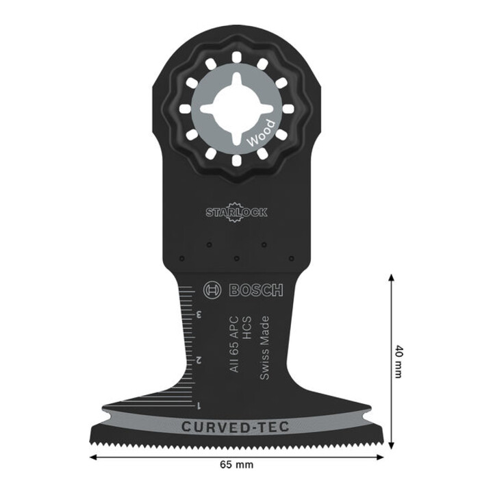 Bosch AII 65 APC Holz Tauchsägeblatt, Starlock, 65 x 40 mm, 10-tlg.