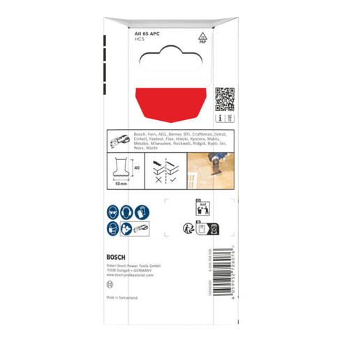 Bosch AII 65 APC Holz Tauchsägeblatt, Starlock, 65 x 40 mm, 5-tlg.