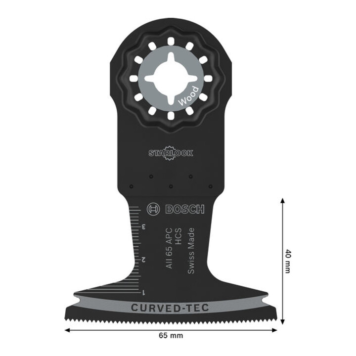 Bosch AII 65 APC Holz Tauchsägeblatt, Starlock, 65 x 40 mm, 5-tlg.