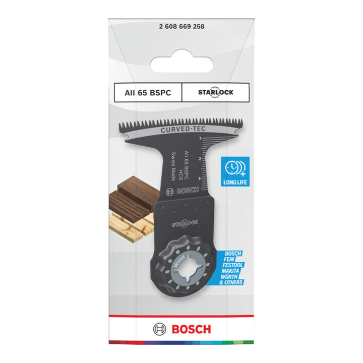 Bosch AII 65 BSPC Holz Tauchsägeblatt, Starlock, 65 x 40 mm